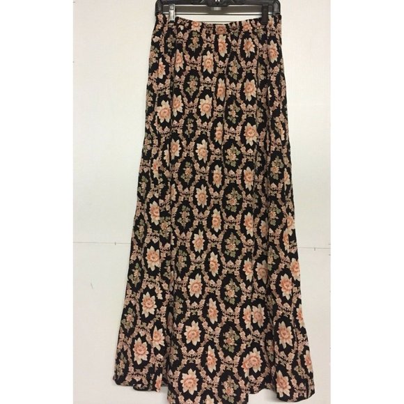Flynn Skye Black Floral Rara Maxi Skirt M NWOT - Picture 6 of 14